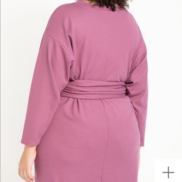 Eloquii Wrap Waist Hatchi Dress NWT - Picture 2 of 4